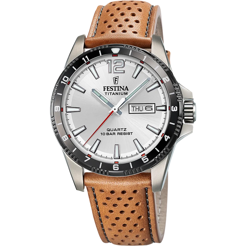 Festina F20699/1 Herrenuhr Titanium 43 mm • Quarzwerk • 10 ATM Wasserdicht