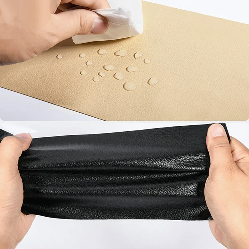 Zelfklevende Leren Reparatielap 50x137cm Knipbaar voor Meubelbank Stoelen Herstelpatch Waterbestendig Kunstleer | Sansoti