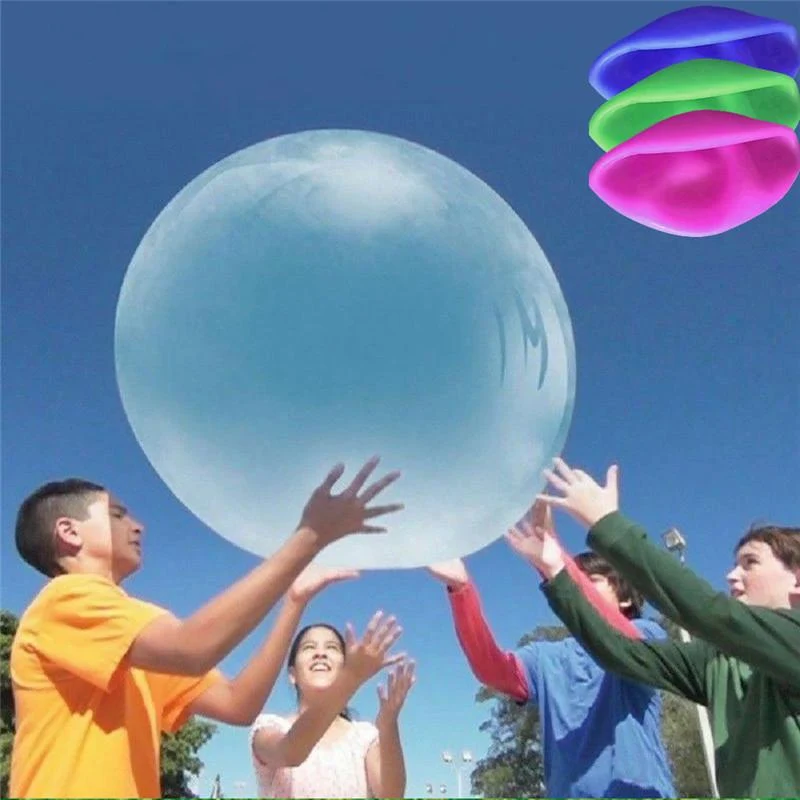 Opblaasbare Transparante Speelbal TPR 60cm Waterbestendig Buitenspeelgoed Kinderen Zomer Trampoline Zwembad | Sansoti