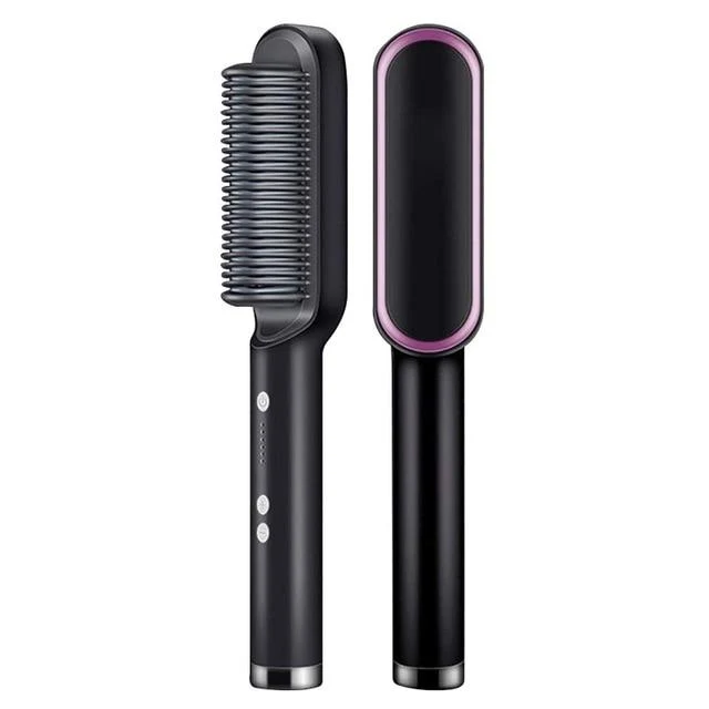 Verwarmde Stijlkam Keramisch met Ionische Coating 5 Temperatuurstanden Professionele Haar Stylingtool | Sansoti