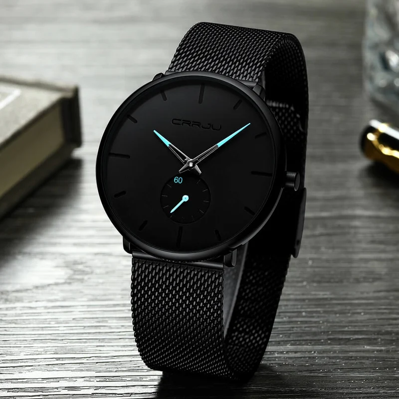 Minimalistisch Quartz Herenhorloge 40mm Ultradun Krasbestendig Glas Waterdicht Polshorloge Elegante Wijzerplaat | Sansoti
