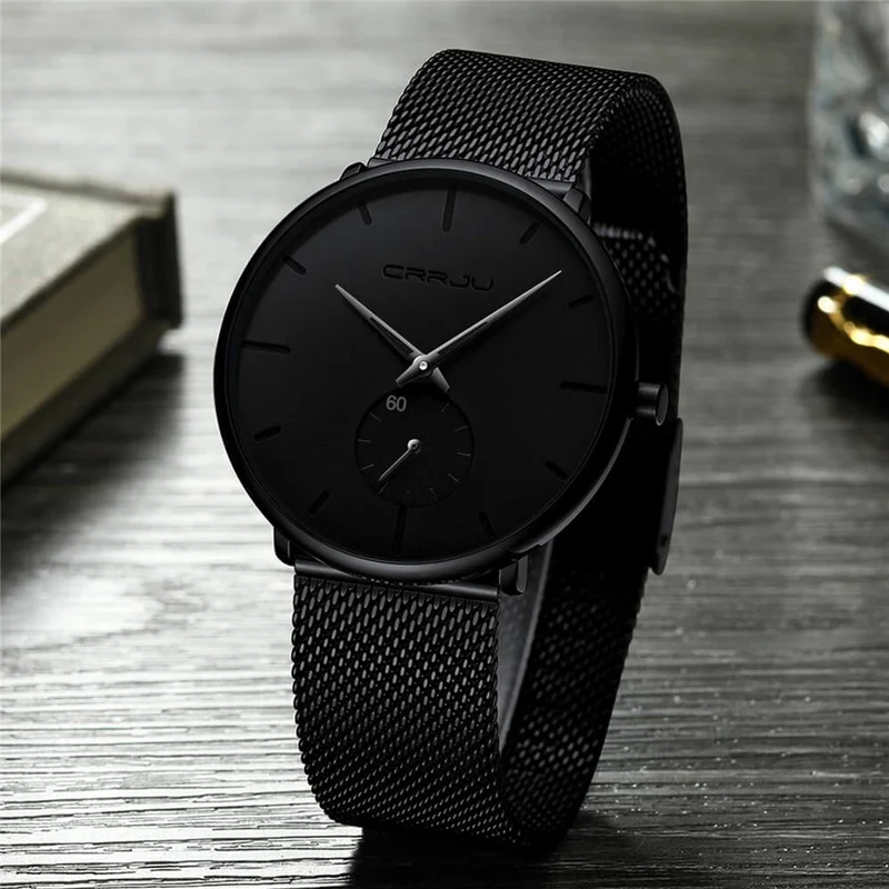 Minimalistisch Quartz Herenhorloge 40mm Ultradun Krasbestendig Glas Waterdicht Polshorloge Elegante Wijzerplaat | Sansoti