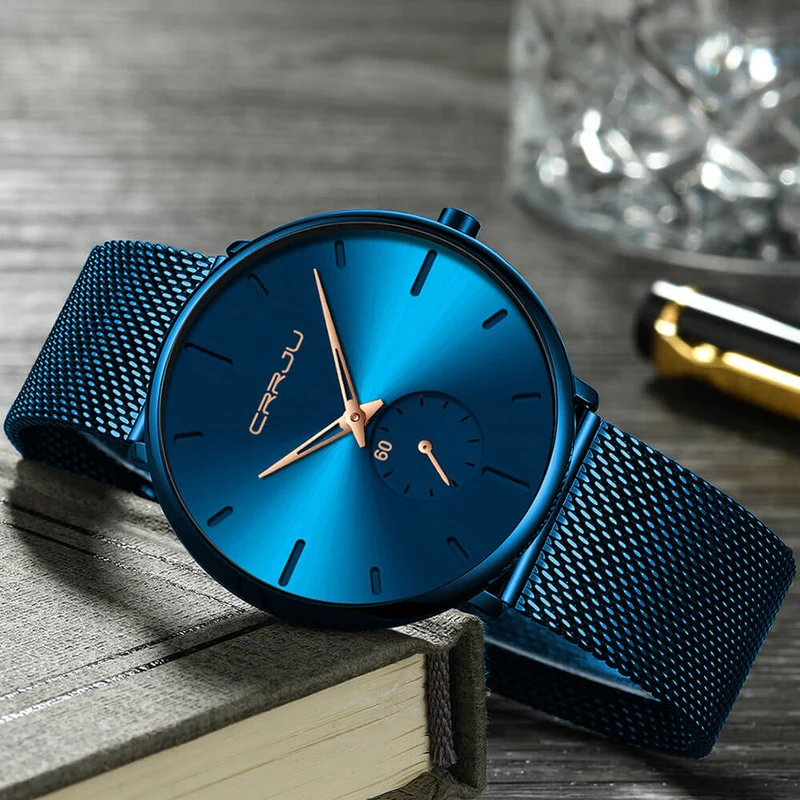 Minimalistisch Quartz Herenhorloge 40mm Ultradun Krasbestendig Glas Waterdicht Polshorloge Elegante Wijzerplaat | Sansoti
