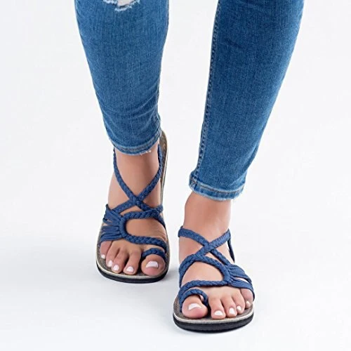 Platte Zomersandalen Dames Lichtgewicht Flexibel Comfortabel Instap Schokdempend Casual Trendy Strandsandalen | Sansoti