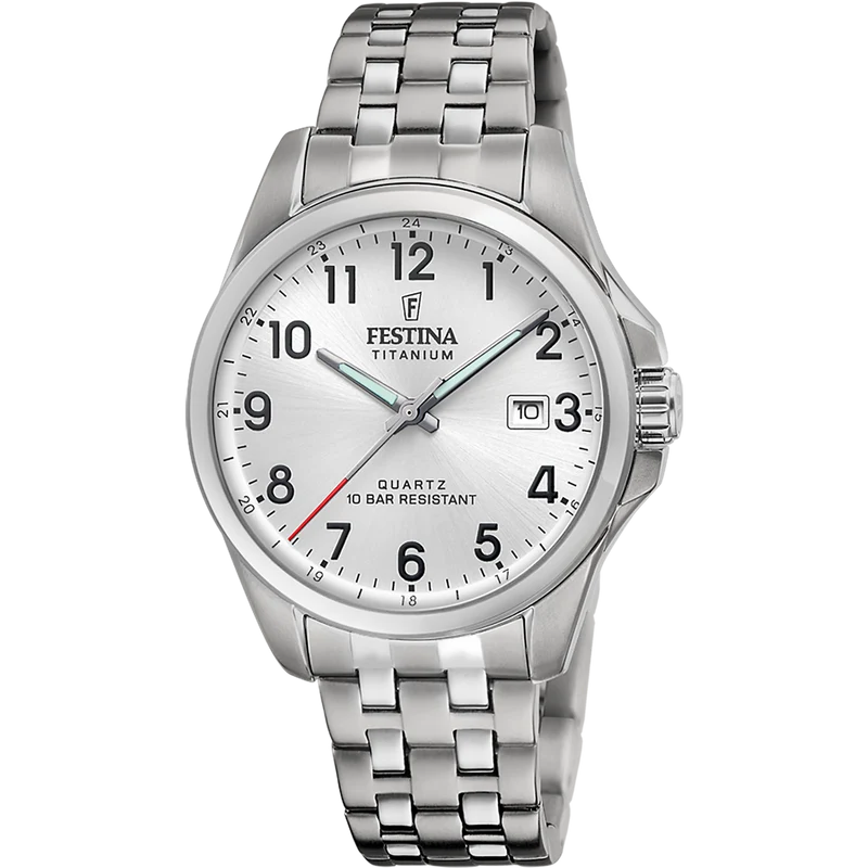 Festina F20696/1 Herrenuhr Titanium Weiß • Quarzwerk MIYOTA 2315 • 10 ATM