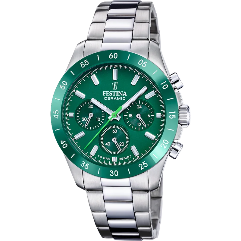 Festina F20693/6 Damenuhr Chronograph • 10 ATM Wasserdicht • 39 mm Gehäuse