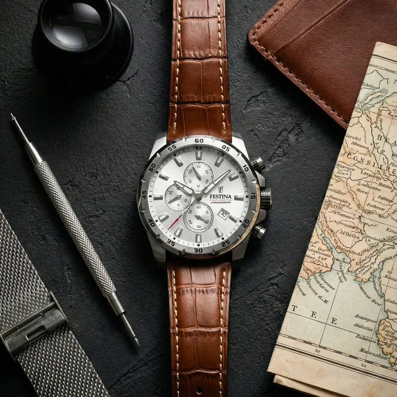 Festina F20692/1 Herrenuhr Chronograph 45mm • Miyota Quarzwerk • 10 ATM