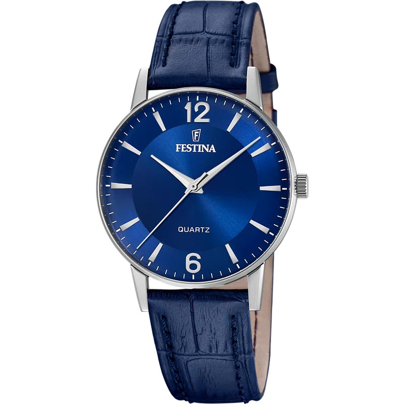 Festina F20690/3 Herrenuhr Quarz • Blaues Zifferblatt • 3 ATM