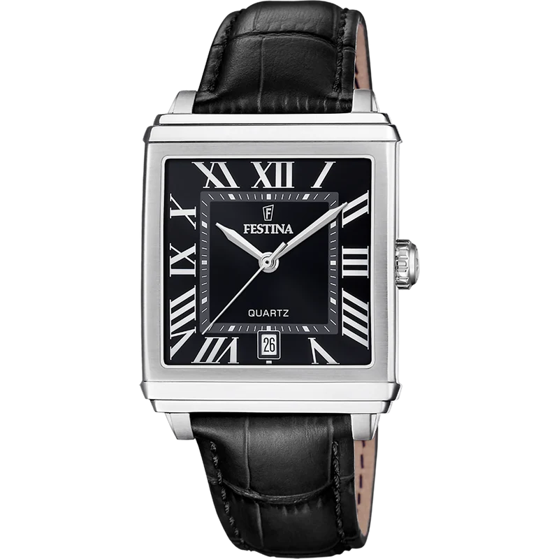 Festina F20681/3 Herrenuhr Quarz Eckig 39mm 5ATM • Eckiges Gehäuse • 5 ATM Wasserdichtigkeit