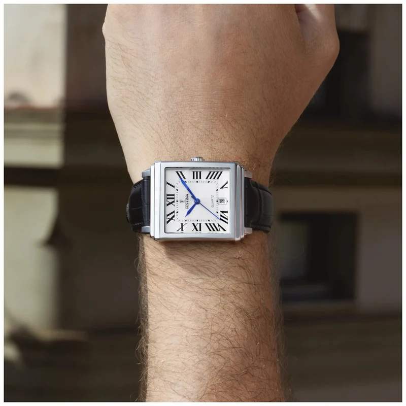Festina On the Square F20681/1 Herrenuhr • Quarzwerk • Eckiges Gehäuse