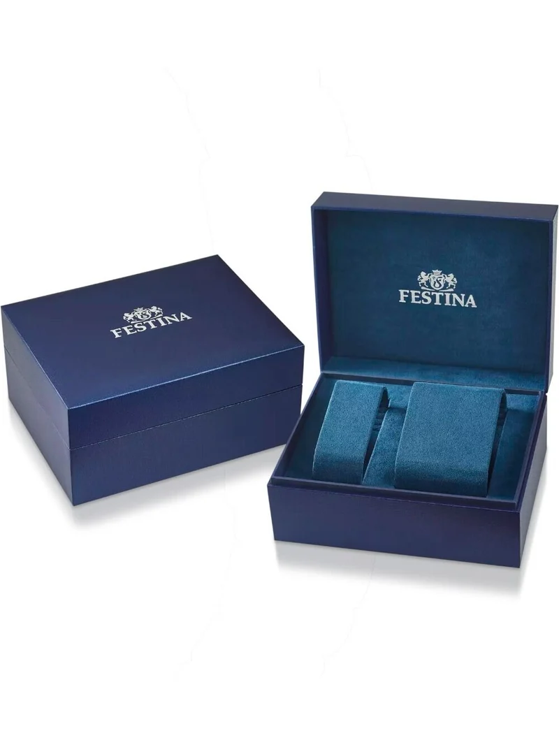 Festina On The Square F20678/5 Herrenuhr Grün • Mineralglas • Quarzwerk