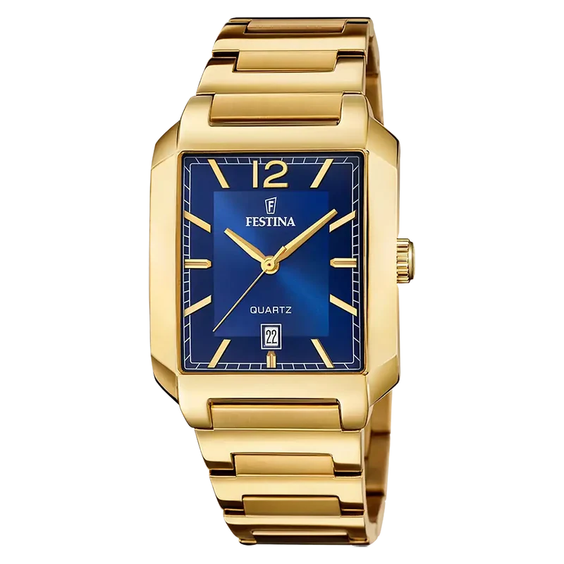 Festina Classics F20678/3 Herren Armbanduhr Blau • Mineralglas • Edelstahlgehäuse