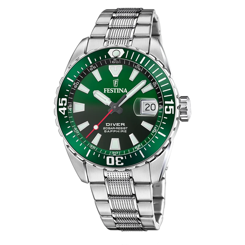 Festina F20669/2 Herrenuhr The Originals Diver Saphire • Saphirglas • 20 ATM Wasserdicht