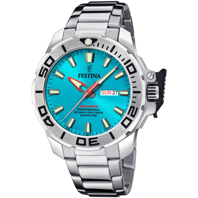 Festina F20665/6 Herrenuhr Diver Saphire • Saphirglas • 20 ATM Wasserdicht