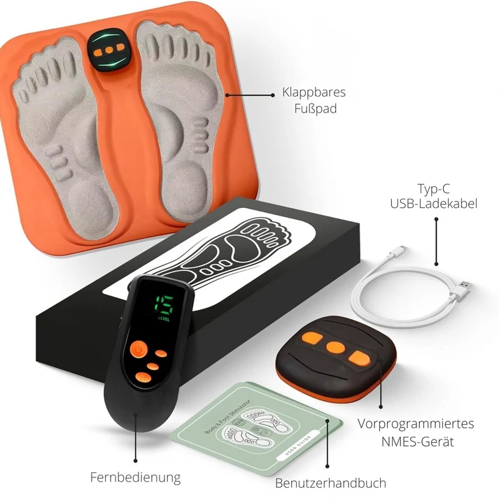Voetmassage Apparaat met NMES Technologie Elektrische Stimulatie voor Voeten Zenuwstimulator met Afstandsbediening Thuis Voetverzorging | Sansoti