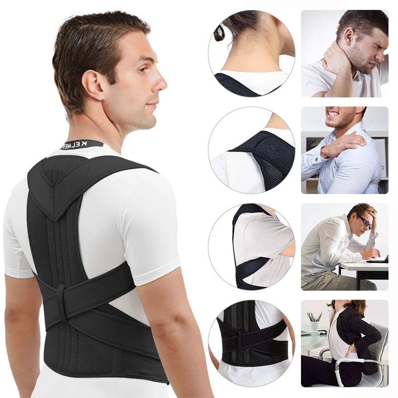 Ergonomische Houdingscorrector voor Schouders en Rug - Verstelbaar en Ademend - Unisex Postuurbrace | Sansoti