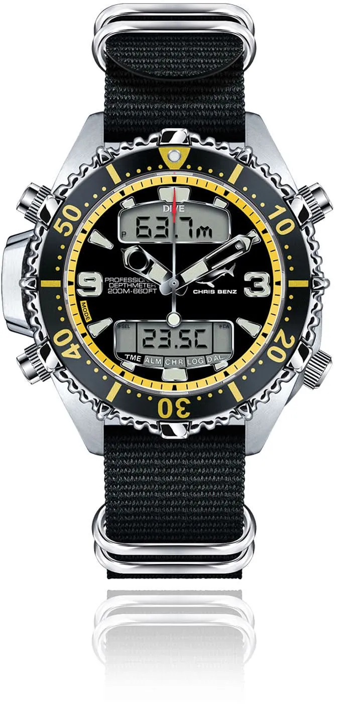 Chris Benz CB-D200X-Y-NBS Herrenuhr • 200m • Saphirglas