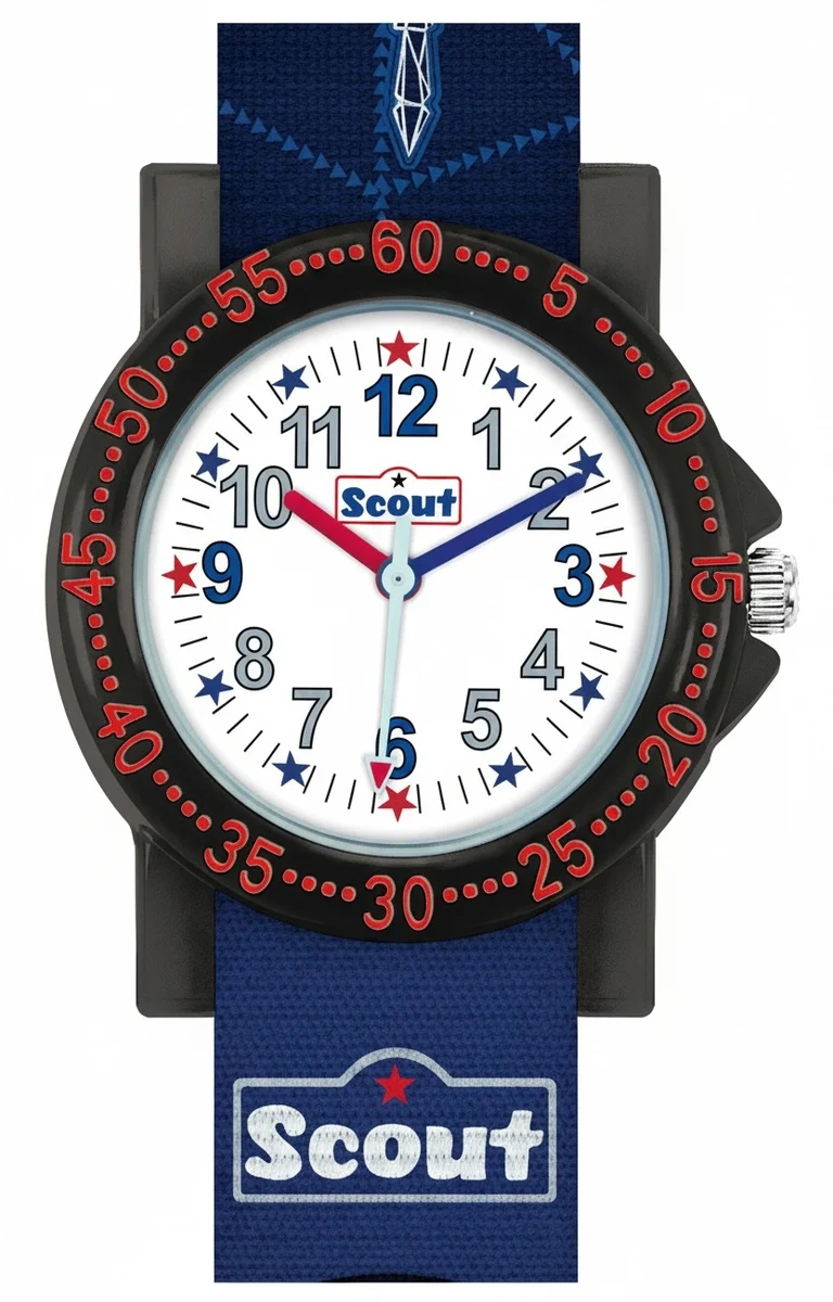 Scout Sweet Girls 375020 Kinderuhr • Lernzifferblatt • Textilband