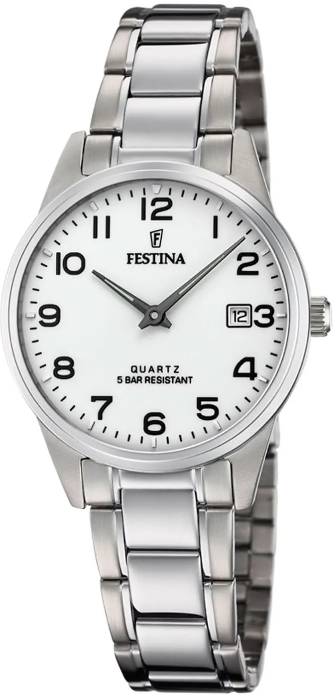 Festina Classic F20509/1 Damenuhr • Edelstahl-Design • Quarzwerk