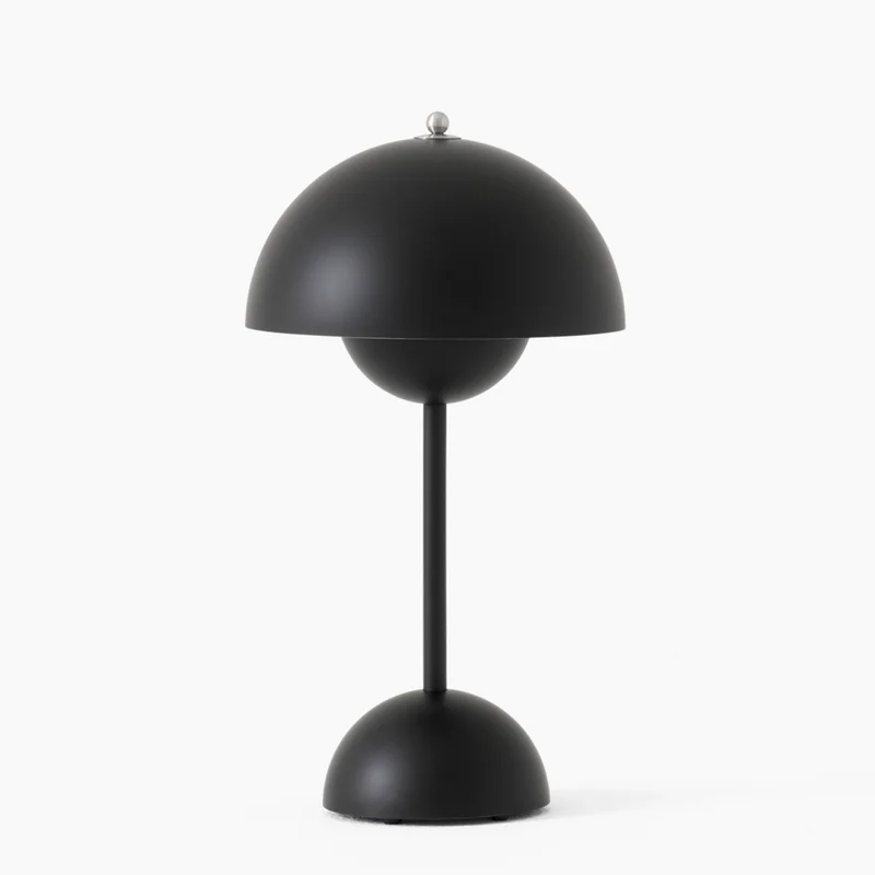 Paddenstoel Tafellamp Dimbaar Touch 30cm LED Bureaulamp Oplaadbaar Metaal Modern Design Leeslamp Sfeerlamp Geel | Sansoti
