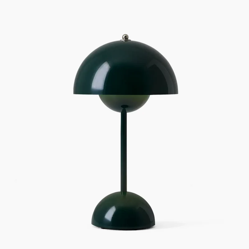 Paddenstoel Tafellamp Dimbaar Touch 30cm LED Bureaulamp Oplaadbaar Metaal Modern Design Leeslamp Sfeerlamp Geel | Sansoti
