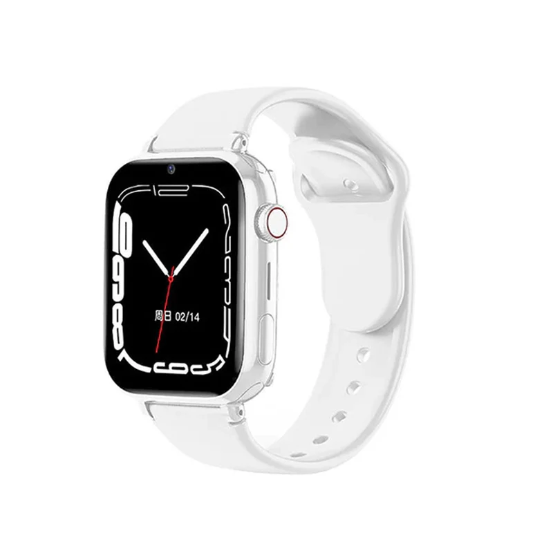 Slimme Kinderhorloge met 4G Videobellen en GPS-Tracking Roze Zwart Wit | Sansoti