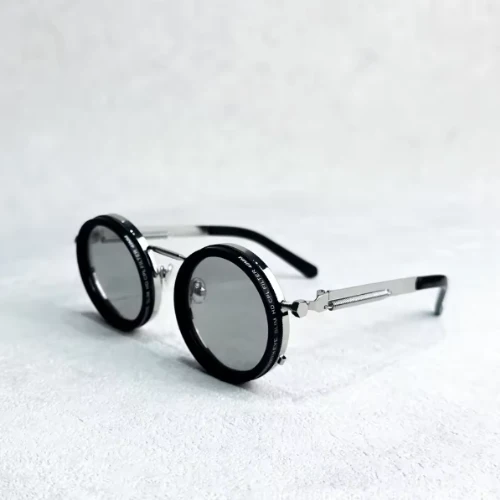 Zonnebril met Donkere Glazen UV400 Bescherming Zwart Retro Goud Zilver Fashion | Sansoti