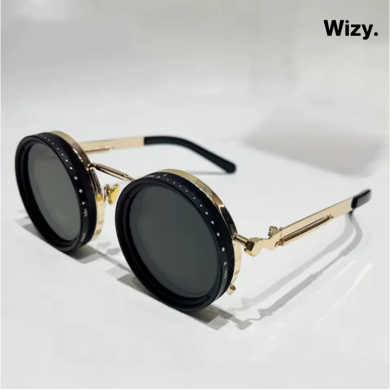 Zonnebril met Donkere Glazen UV400 Bescherming Zwart Retro Goud Zilver Fashion | Sansoti
