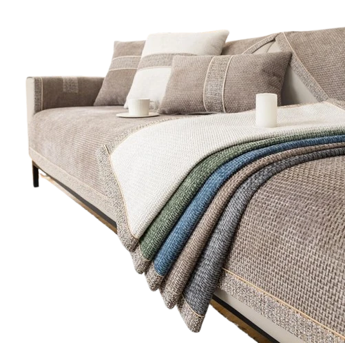 Chenille Bankhoes Antislip Structuur Bescherming Huisdieren Kleur en Maat Universeel | Sansoti