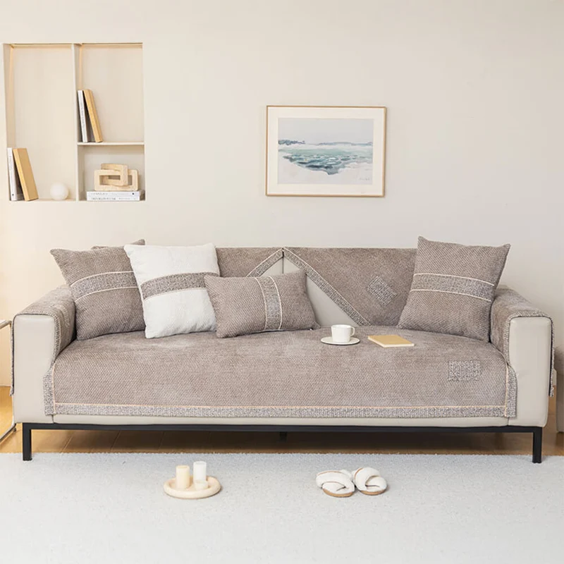 Chenille Bankhoes Antislip Structuur Bescherming Huisdieren Kleur en Maat Universeel | Sansoti