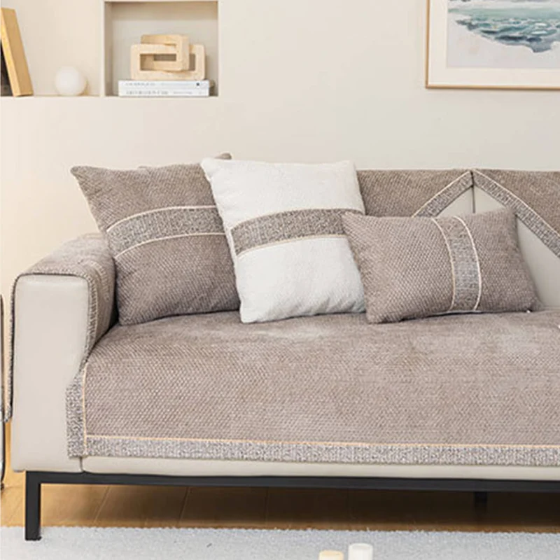 Chenille Bankhoes Antislip Structuur Bescherming Huisdieren Kleur en Maat Universeel | Sansoti