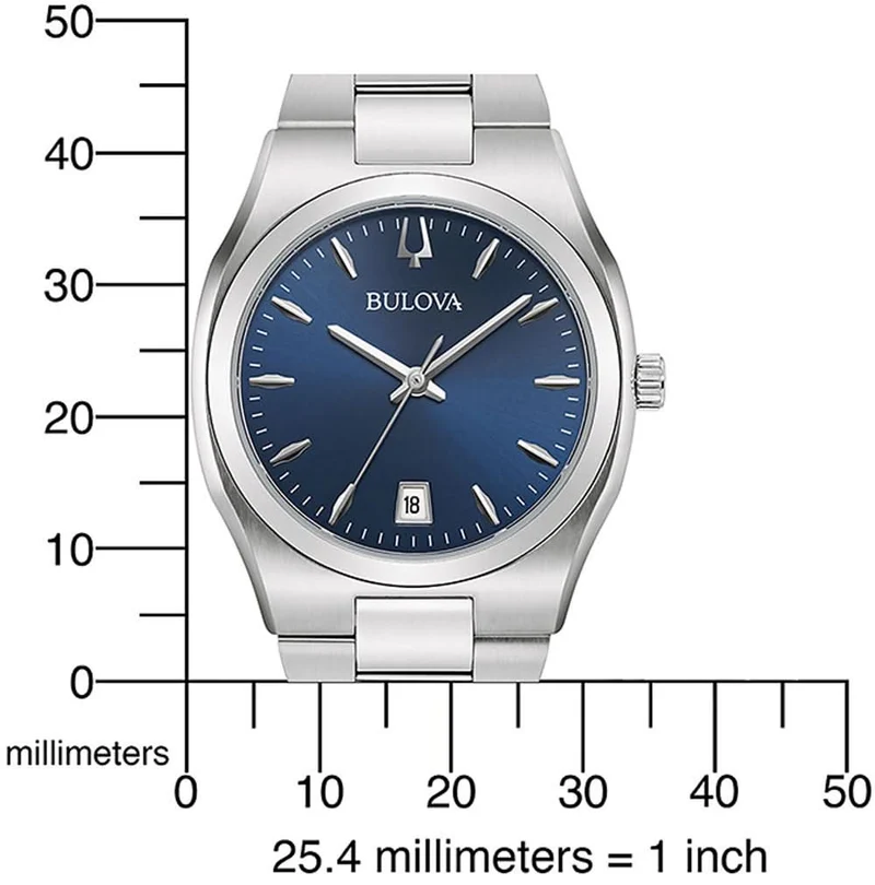 Bulova Surveyor 96M157 Damenuhr • Präzises Quarzwerk • Elegantes Blaues Design