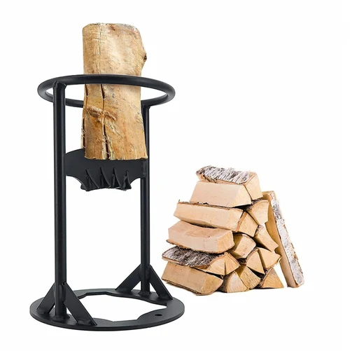 Handmatige Houtklover Staal 27 cm Zwart-Rood voor Veilig Hout Splitsen | Sansoti