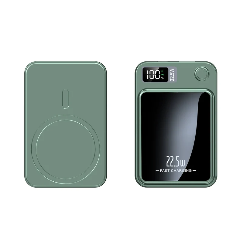Draagbare Powerbank 20000mAh Ultradun Snellader met Draadloos Opladen en LED Display voor Onderweg | Sansoti