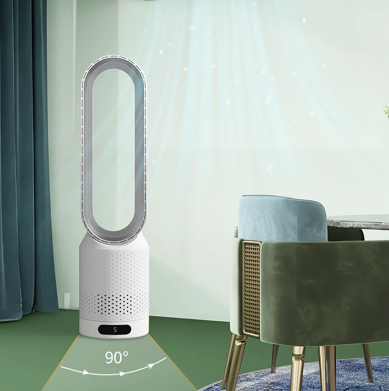 Luchtkoeler met HEPA-Filter Slaapkamer Toren 58 cm Ionisator UV Wasbaar Filter 32 dB Nachtstand | Sansoti
