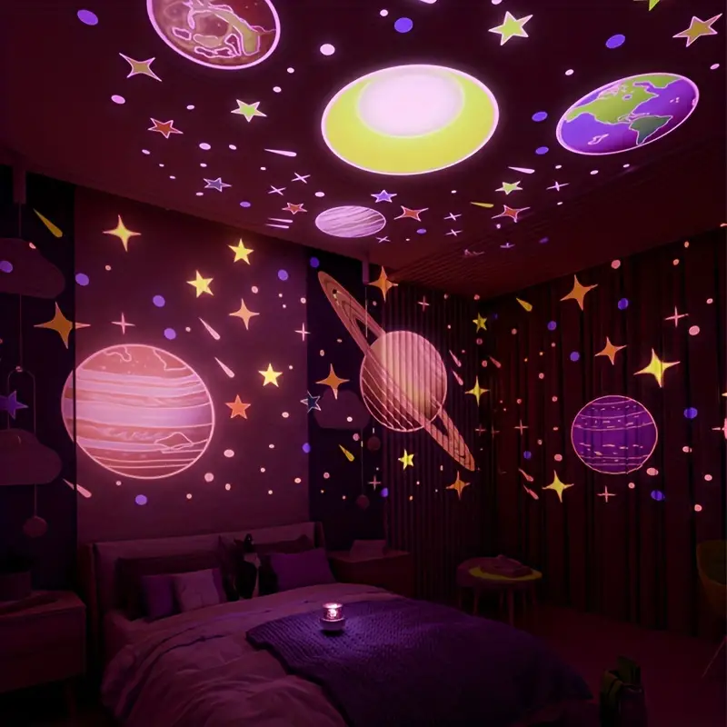 Sterrenprojector Nachtlampje Konijn & Hert met Muziek en USB-Oplader voor Kinderkamer | Sansoti