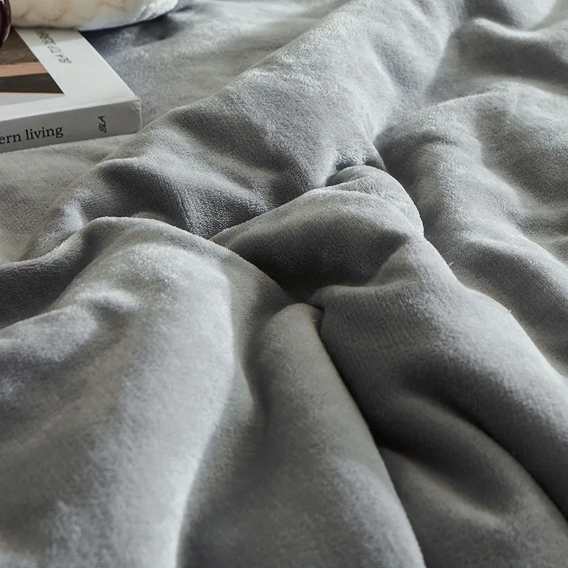 Zachte Fleece Plaid Winterdeken Dubbel Tweepersoons Warmtedeken Bankdeken | Sansoti