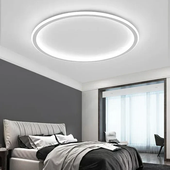 Ronde Plafondlamp Scandinavisch Design Goud Zwart Wit 20-50cm LED Dimbaar Metaal Glas Woonkamer Slaapkamer Eetkamer | Sansoti