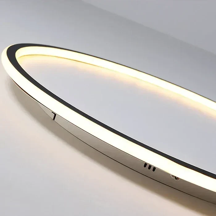 Ronde Plafondlamp Scandinavisch Design Goud Zwart Wit 20-50cm LED Dimbaar Metaal Glas Woonkamer Slaapkamer Eetkamer | Sansoti
