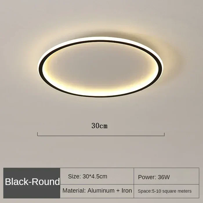 Ronde Plafondlamp Scandinavisch Design Goud Zwart Wit 20-50cm LED Dimbaar Metaal Glas Woonkamer Slaapkamer Eetkamer | Sansoti