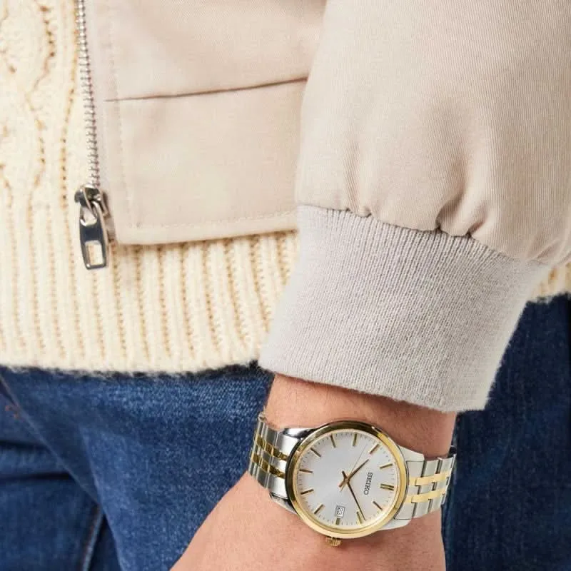 Seiko Conceptual SUR402P1 Herrenuhr • Saphirglas • Gold-Optik