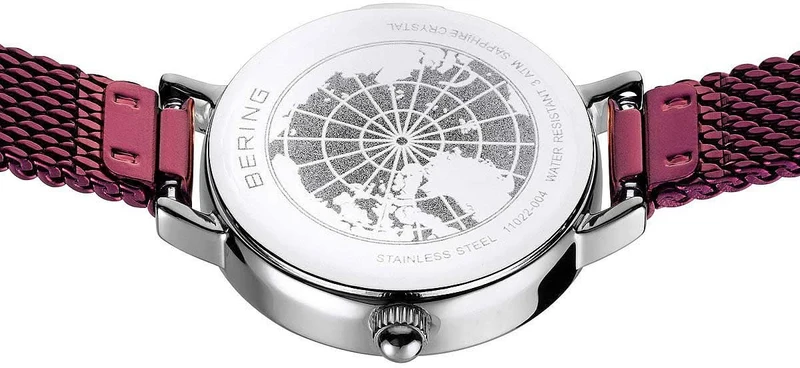 Bering Classic 11022-909 Damenuhr • Kratzfestes Saphirglas • Feines Milanaise-Armband