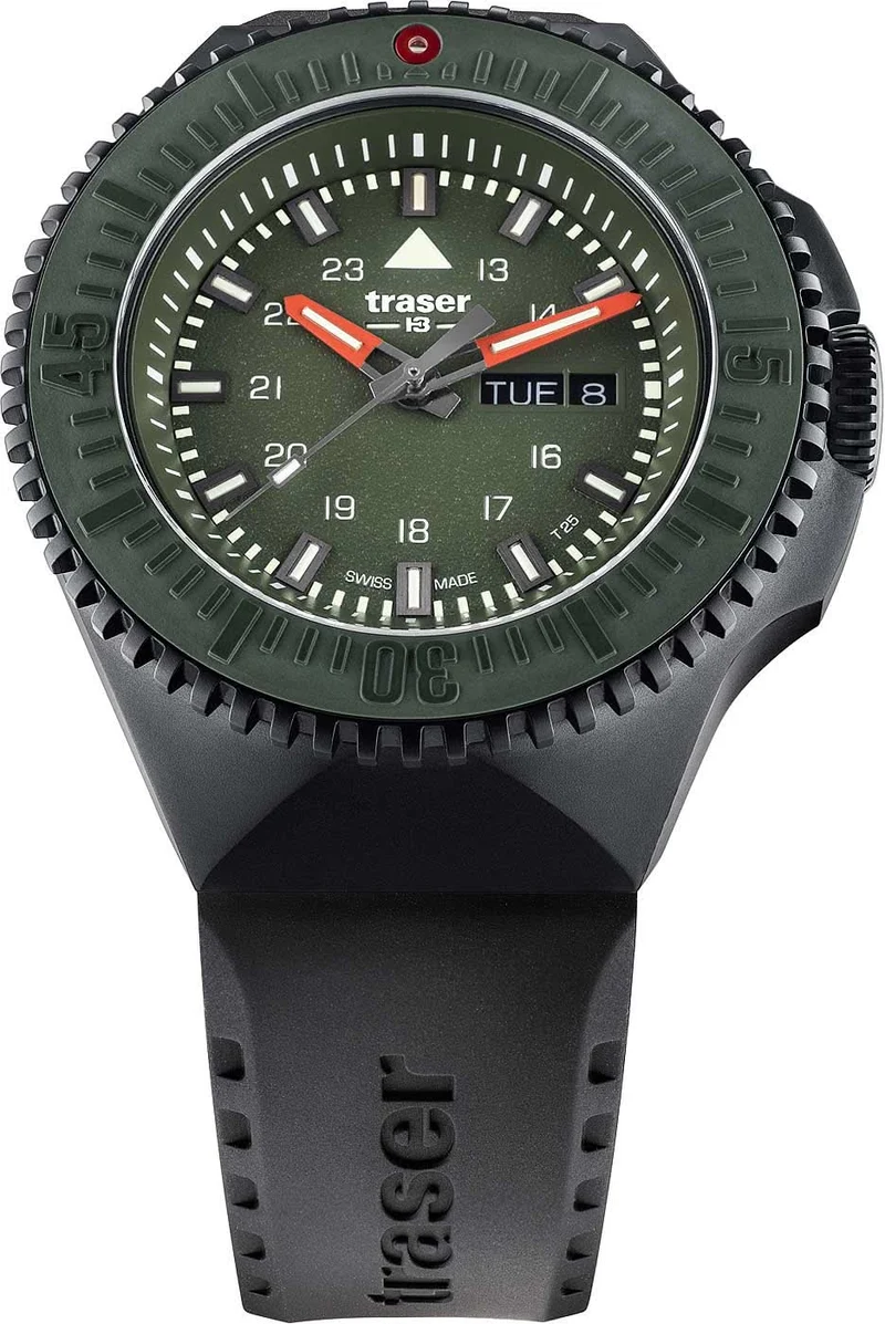 Traser P69 Black Stealth 109859 Herrenuhr • Trigalight • Swiss Made