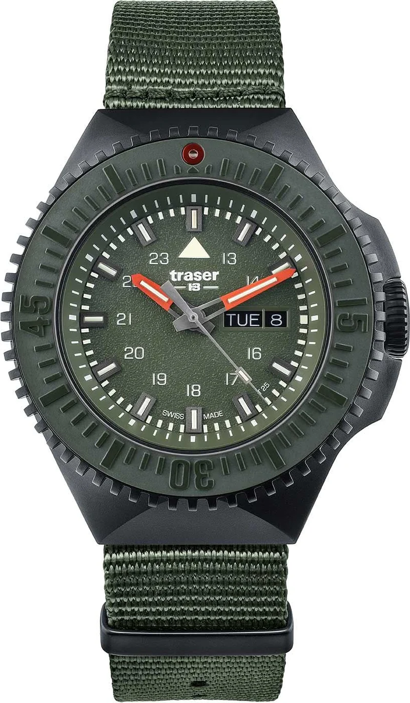 Traser P69 Black Stealth 109858 Herrenuhr • H3-Tritium Leuchttechnologie • Swiss Made