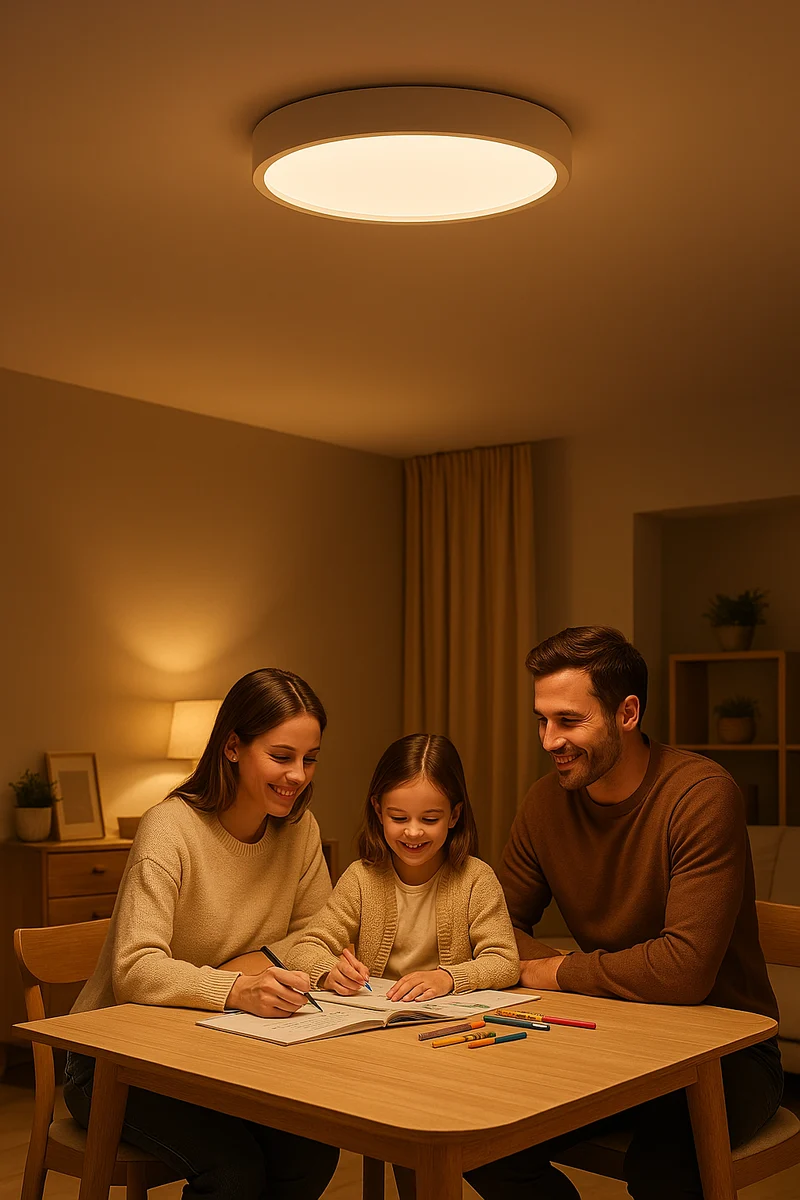 Ronde LED Plafondlamp Minimalistisch Design Warm Licht Energiezuinig Woonkamer Slaapkamer Kantoor Verlichting Modern Interieur | Sansoti
