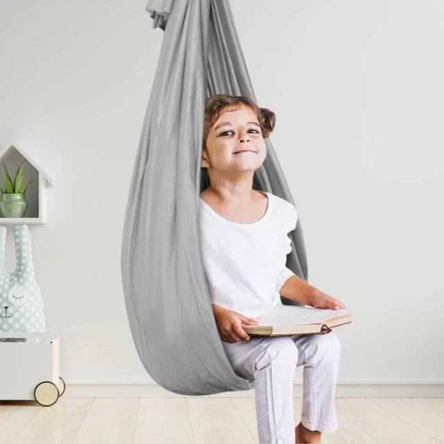 Kinderschommel voor Zintuiglijke Ontwikkeling - Rustgevende Hangstoel voor Binnen en Buiten - Therapeutisch Effect | Sansoti