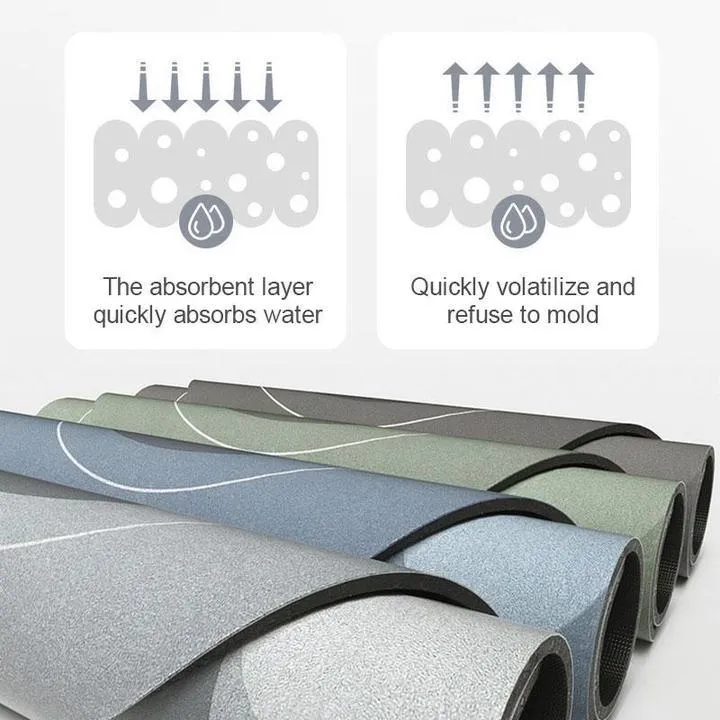 Zachte Badmat Antislip 40x60 cm | Superabsorberend Microvezel Droogloopmat voor Badkamer Keuken | Sneldrogend Vloerkleed met Antislip Onderkant | Sansoti
