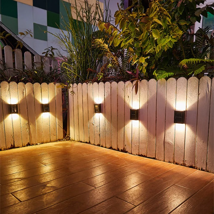 LED Solar Buitenlamp Draadloos Warmwit 3000K Weerbestendig IP65 Bewegingssensor Wandverlichting Terras Tuin Balkon Energiezuinig Tuinverlichting 8 Uur Accuduur | Sansoti