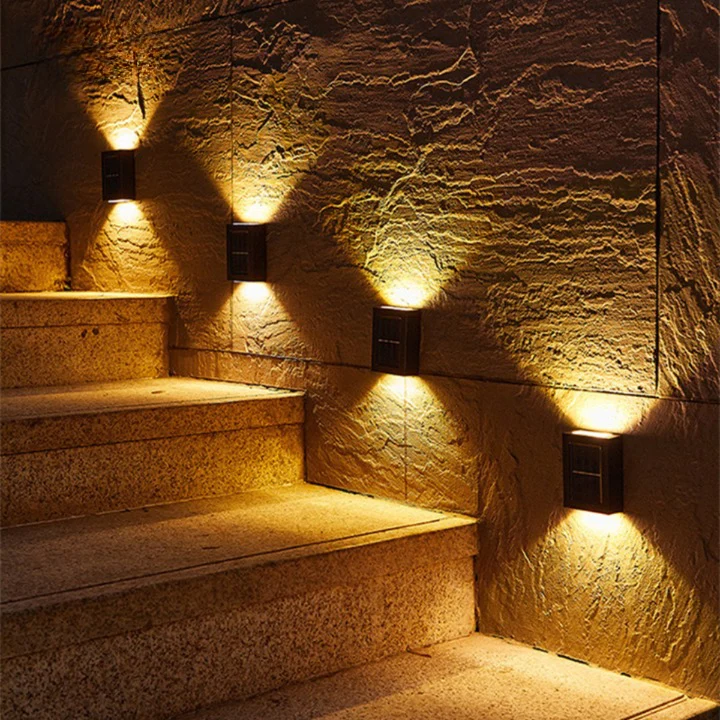 LED Solar Buitenlamp Draadloos Warmwit 3000K Weerbestendig IP65 Bewegingssensor Wandverlichting Terras Tuin Balkon Energiezuinig Tuinverlichting 8 Uur Accuduur | Sansoti