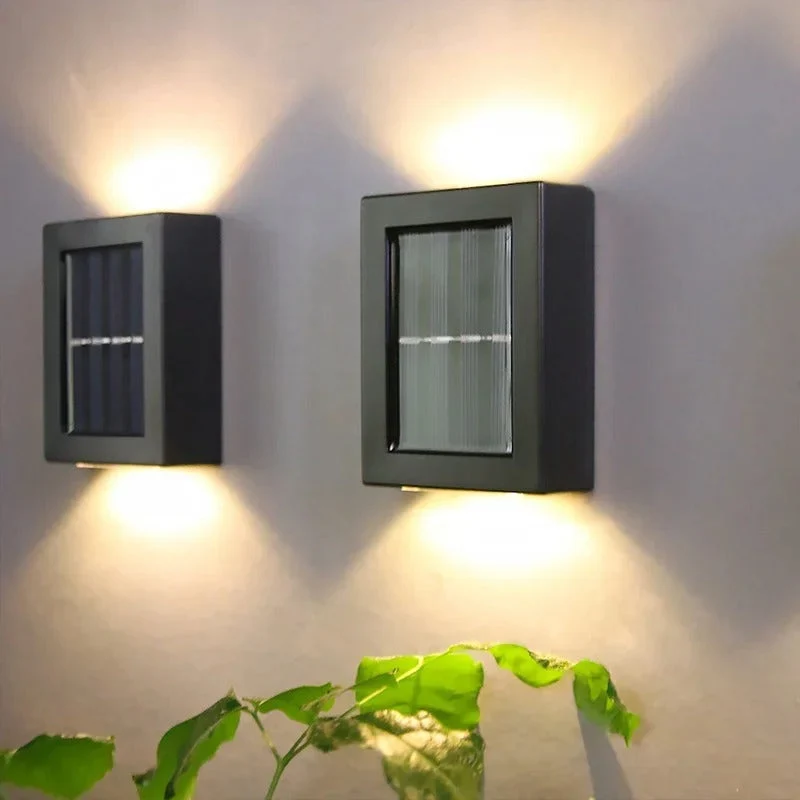LED Solar Buitenlamp Draadloos Warmwit 3000K Weerbestendig IP65 Bewegingssensor Wandverlichting Terras Tuin Balkon Energiezuinig Tuinverlichting 8 Uur Accuduur | Sansoti
